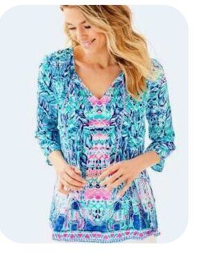 Lilly Pulitzer Marilina Tunic with Tassels